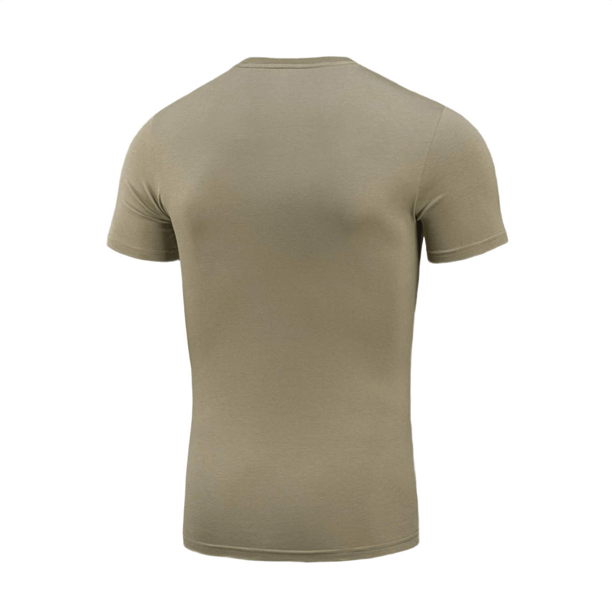 M-Tac T-shirt 93/7 i beige, set bagfra, lavet af 93% bomuld og 7% elastan for komfort og holdbarhed, velegnet til daglig brug og sport.