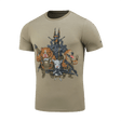 M-Tac T-Shirt Rex Team med skarpskytter print, der viser kammeratskab og teamwork, lavet i blød elastisk bomuldsblanding for komfort.