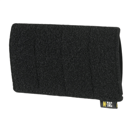 M-Tac Tactical Morale Patches Display Board in black, designed for secure attachment to MOLLE systems, dimensions: 160 x 85 mm.