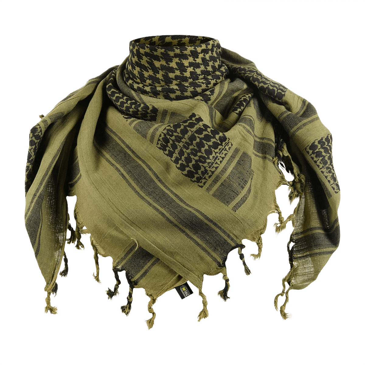 M-Tac Tæt Shemagh Tørklæde i 100% bomuld, ideelt til taktisk og udendørs brug, beskytter mod sol, sand og vind.