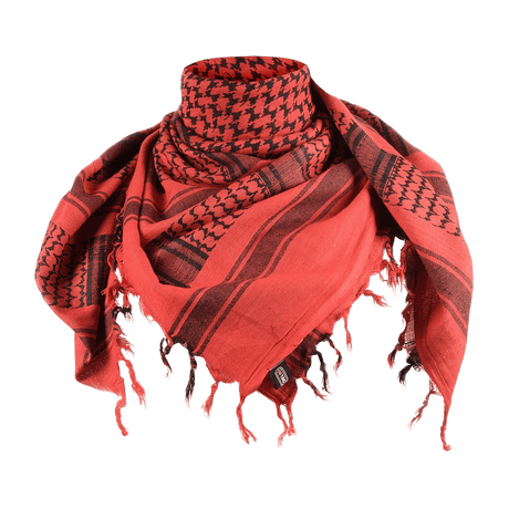M-Tac Dense Shemagh Scarf in red, traditional desert scarf for protection from sun, sand and wind, suitable for tactical and outdoor use