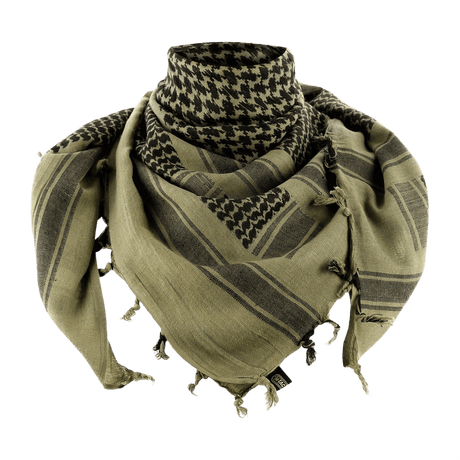 M-Tac Tight Shemagh scarf in olive green, 100% cotton (100), 110x110 cm, protects against sun, sand and wind.