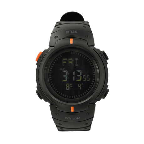 M‑Tac Tactical Compass Watch with electronic compass, stopwatch, alarm and waterproof design, suitable for outdoor activities