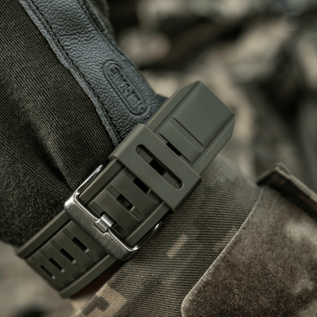 M-Tac Tactical Watch with Compass 2233 in a rugged ABS-plastic design, suitable for outdoor and tactical use with 5ATM water resistance.