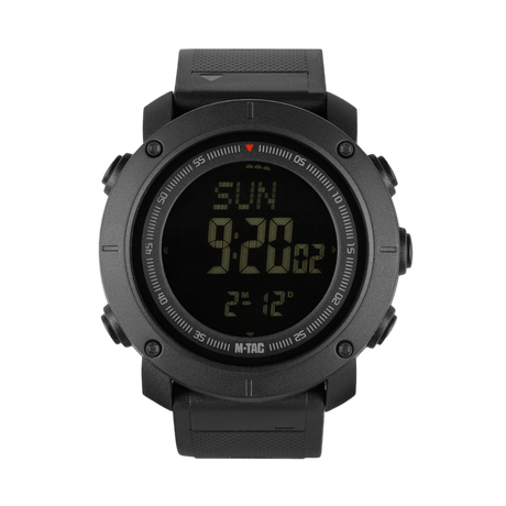 M-Tac Tactical Watch with Compass 2095 with rugged design, compass, LED lighting and water-resistant features for outdoor and daily use.