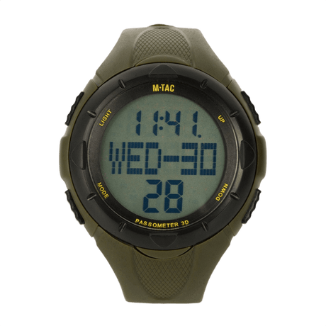 M-Tac Tactical Watch with Pedometer, digital display, ideal for sports and outdoor activities