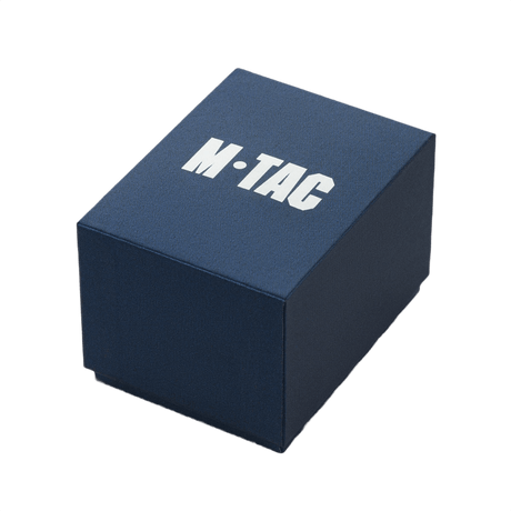 M-Tac Tactical Watch 2147 box with rugged design and logo on top, ideal for tactical and outdoor use.