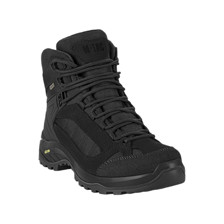 M-Tac Tactical Demi-Season Boots Pro Line with Vibram sole, designed for comfort and durability during tactical tasks and hiking.
