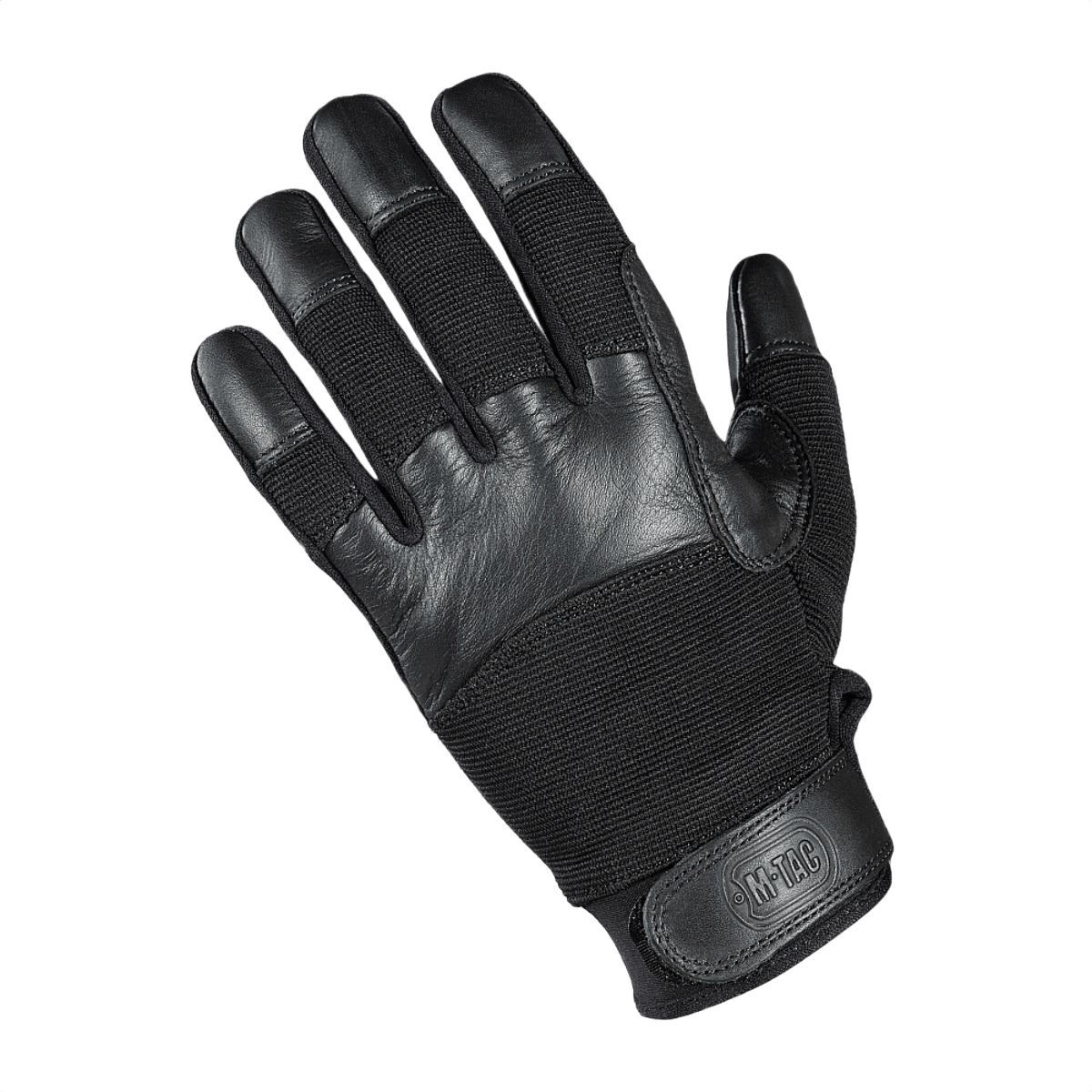 M-Tac Handsker Police Gen.2 taktiske læderhandsker til politifolk med polstrede håndflader og skridsikre indersider.