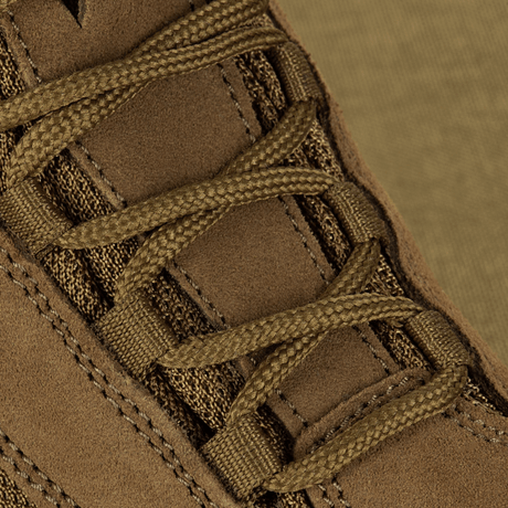 Close-up of M-Tac Tactical Summer Boots in suede with laces and durable materials