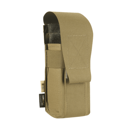 M-Tac 2-magazine pouch in durable Cordura material with velcro closure shown in gallery position 1 for tactical use.