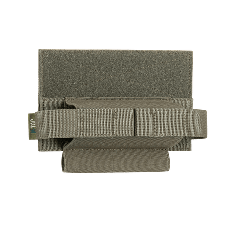 M‑Tac Tourniquet Pouch Elastic Gen.5 i Cordura 500D materiale, praktisk til CAT tourniquet, mørkegrøn farve, set forfra.