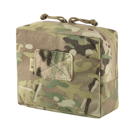 M-Tac Utility Pouch Elite Medium in multicam camouflage material with spacious main compartment and heavy-duty zipper, shown in gallery position 1.