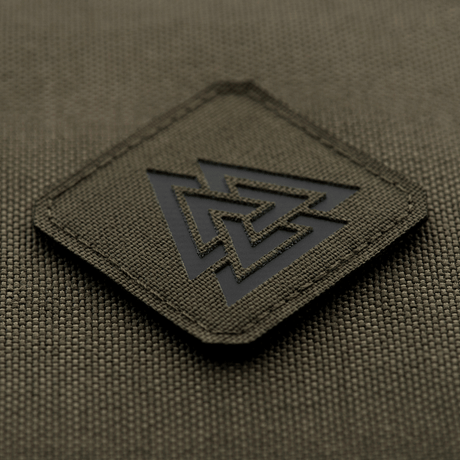 M-Tac Patch Valknut Laser Cut Odin symbol on dark background.