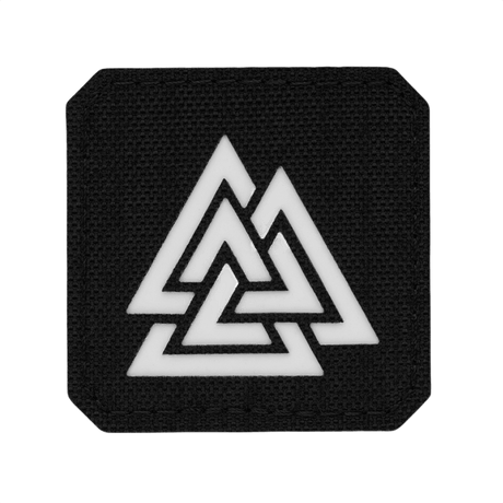 M-Tac Patch Valknut Laser Cut Odin symbol on black background.