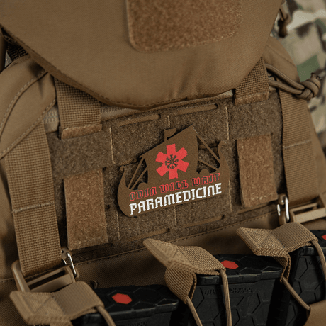M-Tac Patch Viking Evac on military backpack.