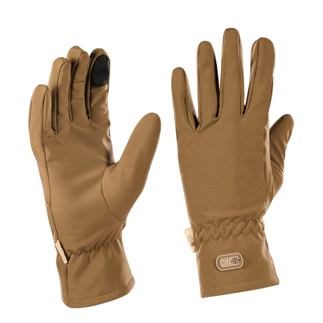 M-Tac Vinterhandsker Soft Shell i brun, letvægts og vejrbeskyttende handsker til vinterbrug