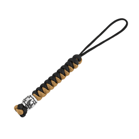 M-Tac Lanyard Viper Cossack Cross V.2 made of paracord with Templar cross design and metal bead, functional accessory for knives