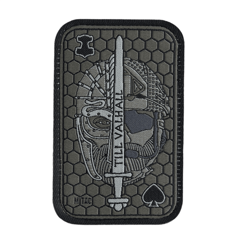 M-Tac Patch Til Valhall Ace Jacquard, textile patch with Velcro, inspired by Norwegian soldiers, 108x68 mm, for uniform or bag.