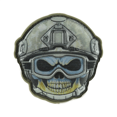 M-Tac Patch Emoji #5 in PVC with 3D effect and Velcro; fun morale patch for clothing and gear, 6.5 x 6.5 cm.