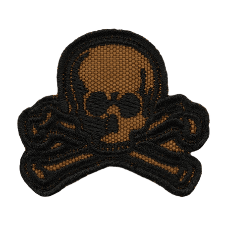 M-Tac Old Skull Velcro in 3D with realistic appearance, easy attachment to uniforms and gear, textile material, 45x55 mm.