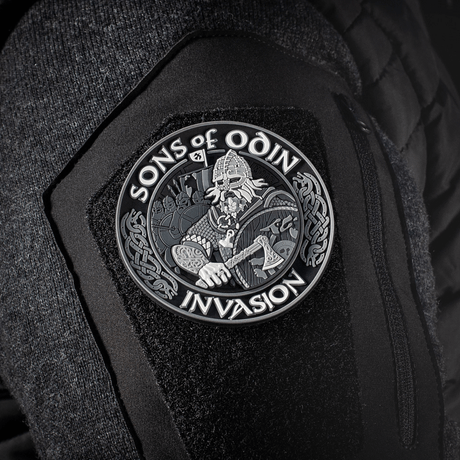 M-Tac Patch Sons of Odin 3D Velcro on uniform with realistic Viking 3D design, diameter 80 mm, PVC/rubber material