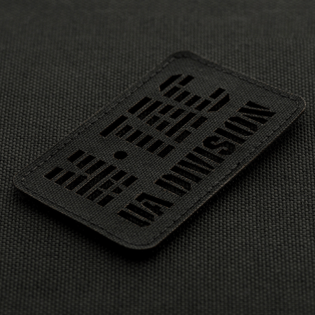 M-Tac Patch UA Division End-to-End Laser Cut in Cordura 500D with Velcro attachment, suitable for uniform or tactical gear.