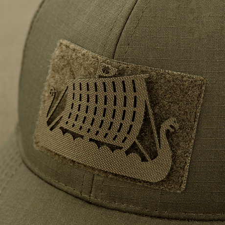 M-Tac Patch Drakkar Laser Cut – Viking longship design, Cordura 500D with Velcro, for tactical gear, bag, or uniform.