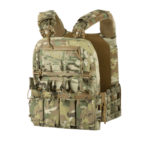 M-Tac Plate Carrier Cuirass FAST XL QRS in Cordura 500D with 3D mesh for ventilation and comfort. Adjustable for ESAPI XL and L plates.