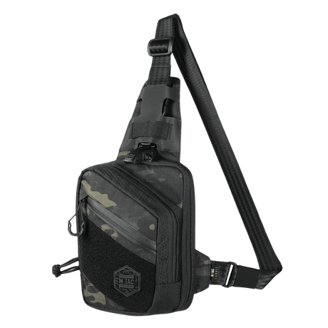 M-Tac Sling Pistol Bag Elite Hex with Velcro in durable Cordura 1000D designed for comfortable and concealed carrying of firearms.