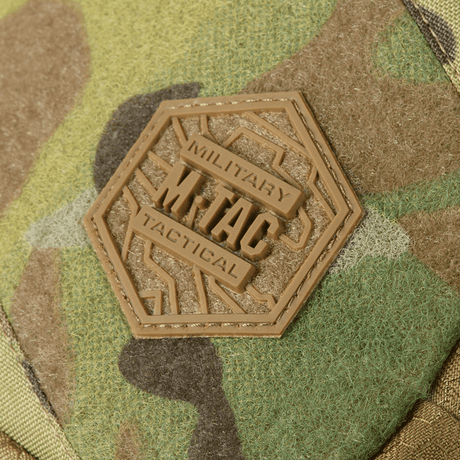 M-Tac Sling Pistol Bag Elite Hex with Velcro logo in camouflage pattern.