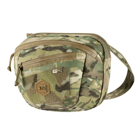 M-Tac Sphaera Hardsling Bag Large Elite with Velcro in durable Cordura material with adjustable shoulder strap and front Velcro panel.
