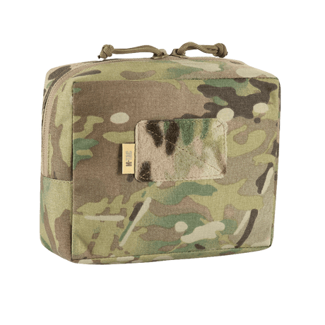 M-Tac Utility Pouch Elite Medium in multicam camouflage with durable material and practical zipper closure, shown in gallery position 1.