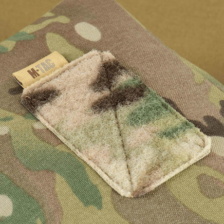 M-Tac Utility Pouch Elite Medium in multicam camouflage with velcro closure and durable design, shown in gallery position 1.