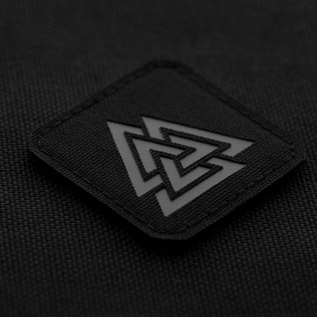 M-Tac Patch Valknut Laser Cut Odin symbol on black background.