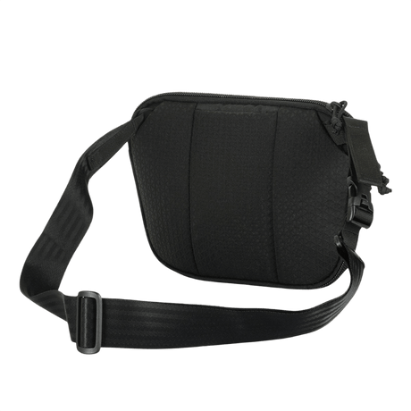 M-Tac Sphaera Hex Hardsling Bag Large Elite in black on white background. Practical shoulder bag with adjustable strap, ideal for everyday use.