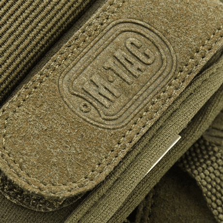 Nærbillede af M-Tac Fingerløse Handsker Assault Tactical Mk.3 med velcro-justering og forstærket håndflade.