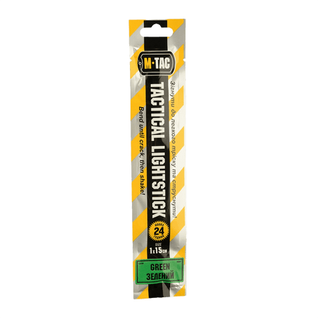 M-Tac Glow Stick 15 cm in packaging, a self-contained light source without electricity with up to 24 hours runtime, 1 x 15 cm, green color.