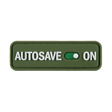 M-Tac Patch Autosave PVC in full color, 3D design with Velcro on the back for easy attachment, perfect for tactical gear.