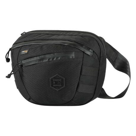 M-Tac Sphaera Hex Hardsling Bag Large Elite in black with adjustable strap and roomy design for storage.