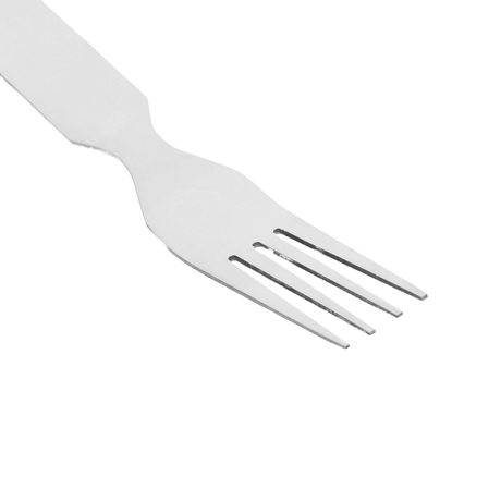 Fork from M-Tac Steel Cutlery Set Large (4 pcs). Ideal for camping and outdoor activities. Made of sturdy steel.