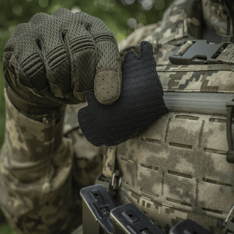 M‑Tac Patch Baba-Yaga Horizontal in 3D effect on a velcro mount on a tactical vest.
