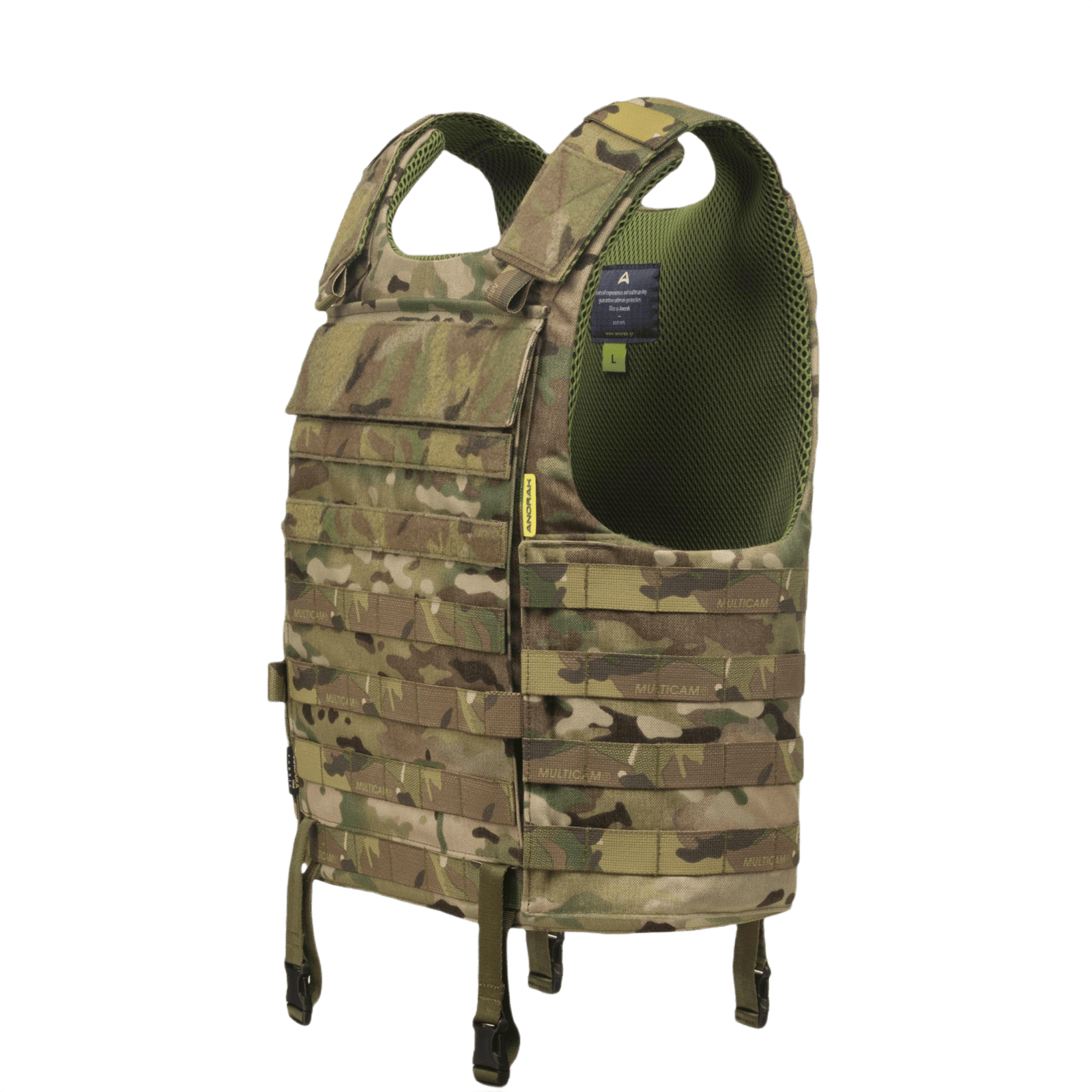 Anorak Titanium® Tactical I MultiCam® Stik & Skudsikker Vest med Level IIIA beskyttelse, ideel til politi, kystvagt, forsvar.