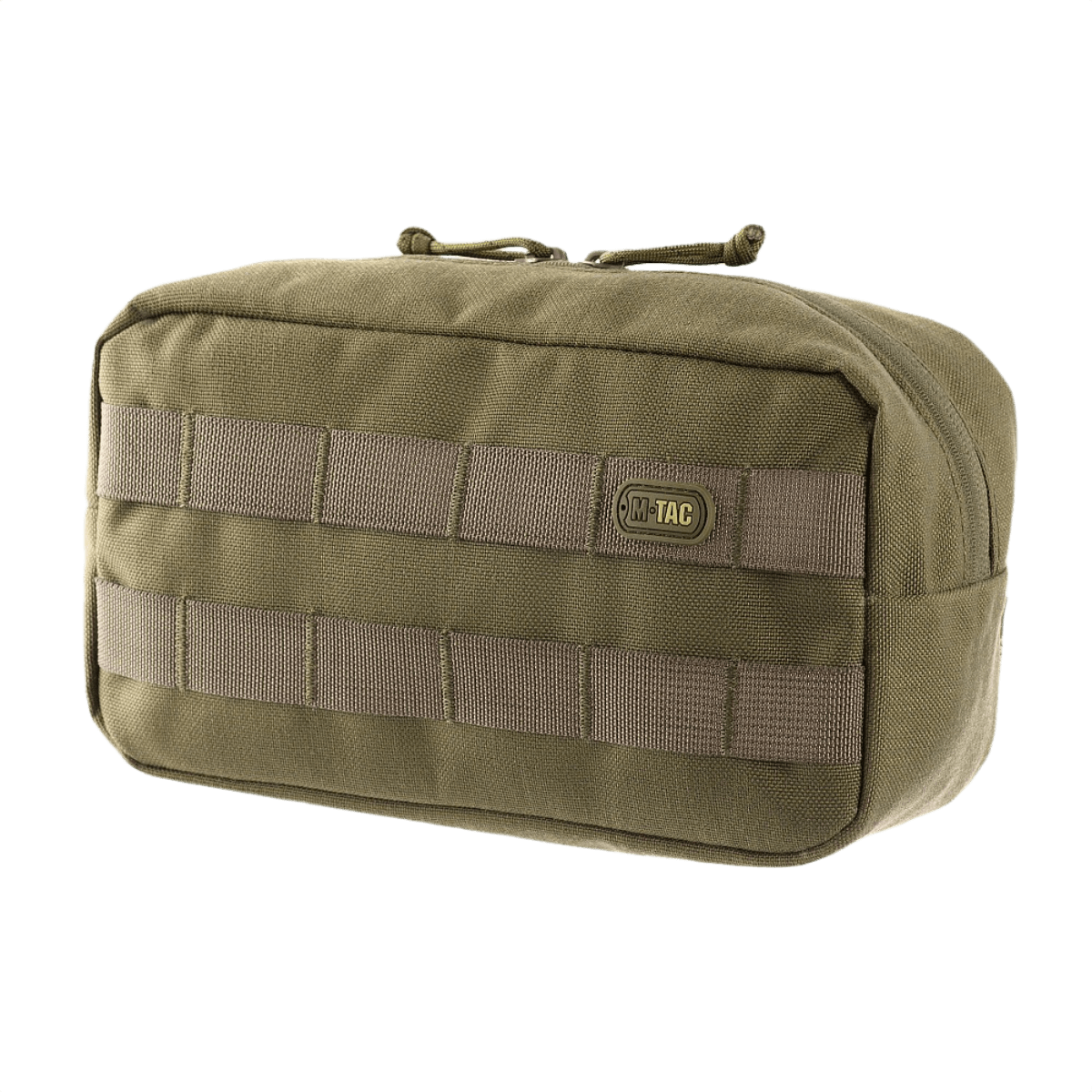 M-Tac Horisontal Utility Taske i slidstærkt Cordura 1000D til fleksibel opbevaring, ideel til friluftsliv og MOLLE-systemer.