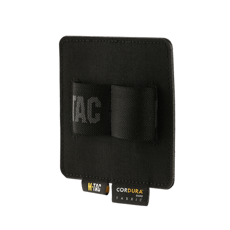 M-Tac Double Mag Pouch Hook Backed Magazine i sort design set bagfra med Velcro-fastgørelse til taktisk brug.
