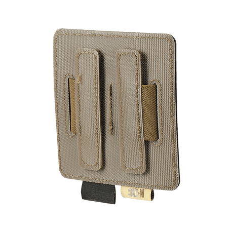 M-Tac Double Mag Pouch Hook Backed Magazine i beige med justerbare rumdele og Velcro-fastgørelse til tasker og rygsække.