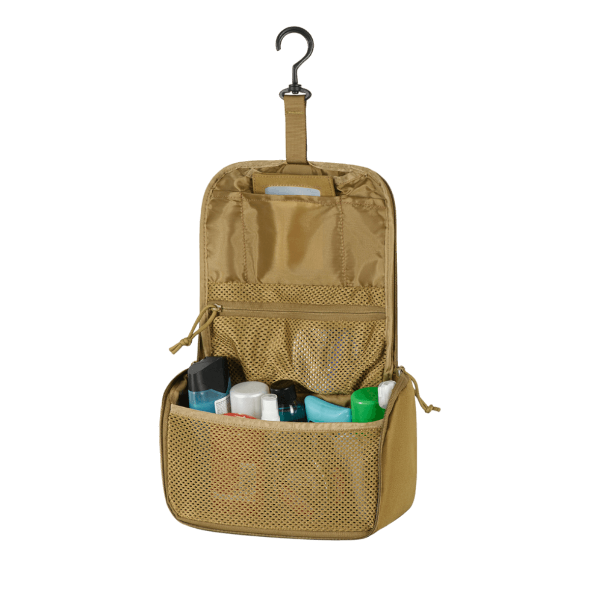 M-Tac Toilettaske i kompakt design med vandafvisende 600D polyester, perfekt til tandbørster og småting, praktisk til rejser.