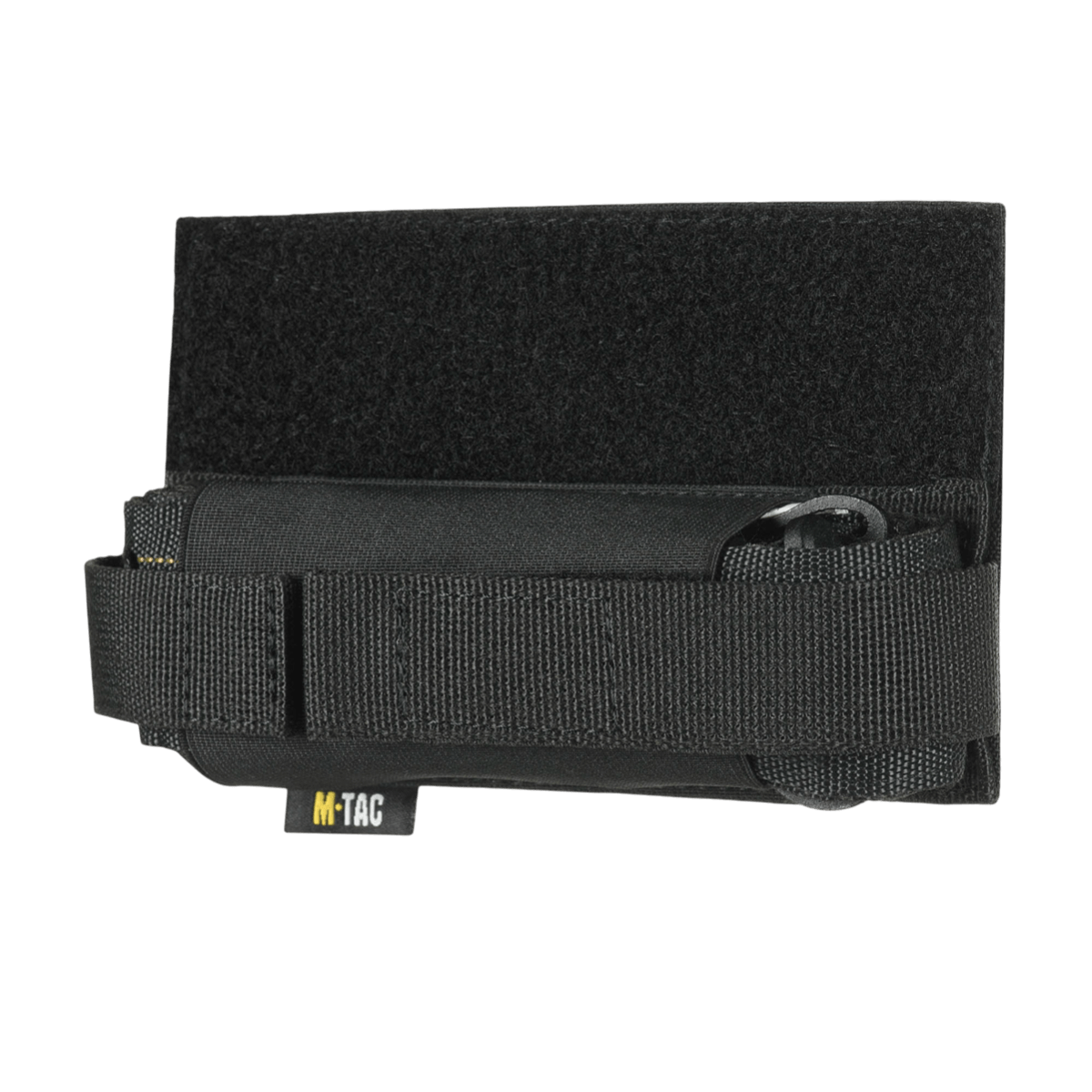 M-Tac Tourniquet Pouch Elastisk VELCRO Gen.II i sort Cordura 500D, designet til hurtig adgang under flappen på en plate carrier.
