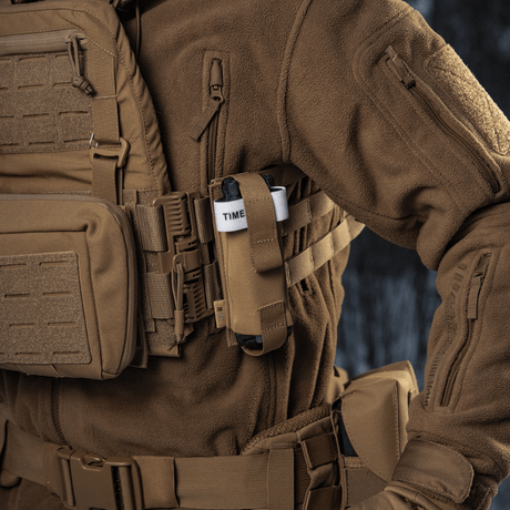 M-Tac Elastisk Tourniquet Pouch Molle Gen.III fastgjort til taktisk veste, effektiv til tur til hurtig adgang og sikkerhed, 15 x 5 cm, Cordura