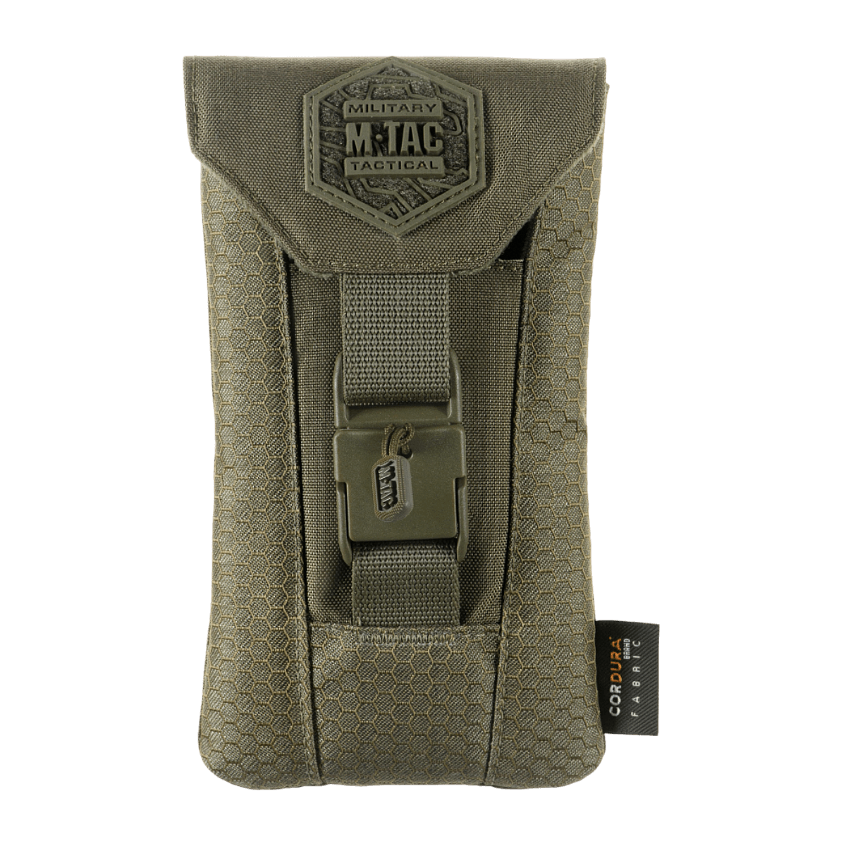 M‑Tac Smartphone Pouch Elite Large Hex i holdbart Cordura HEX 1000D materiale med magnetisk WJ-spænde til opbevaring af smartphones.